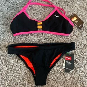 TYR sport black bikini. New with tags. Size medium (8)